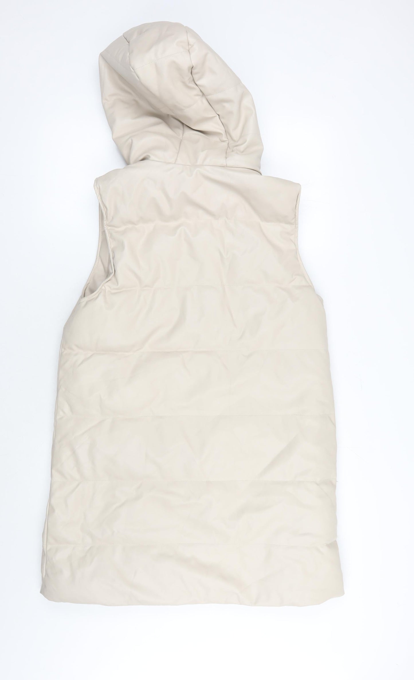 Womens UK Size 12 Zara Beige Puffer Jacket