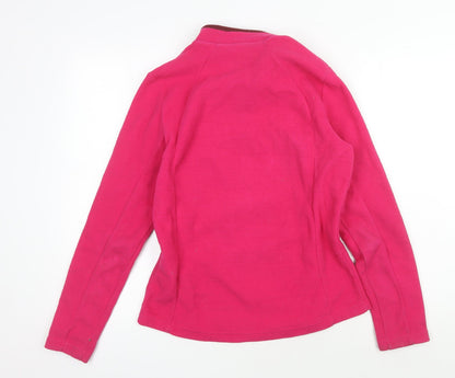 Decathlon Women's Pink Fleece Sweatshirt M