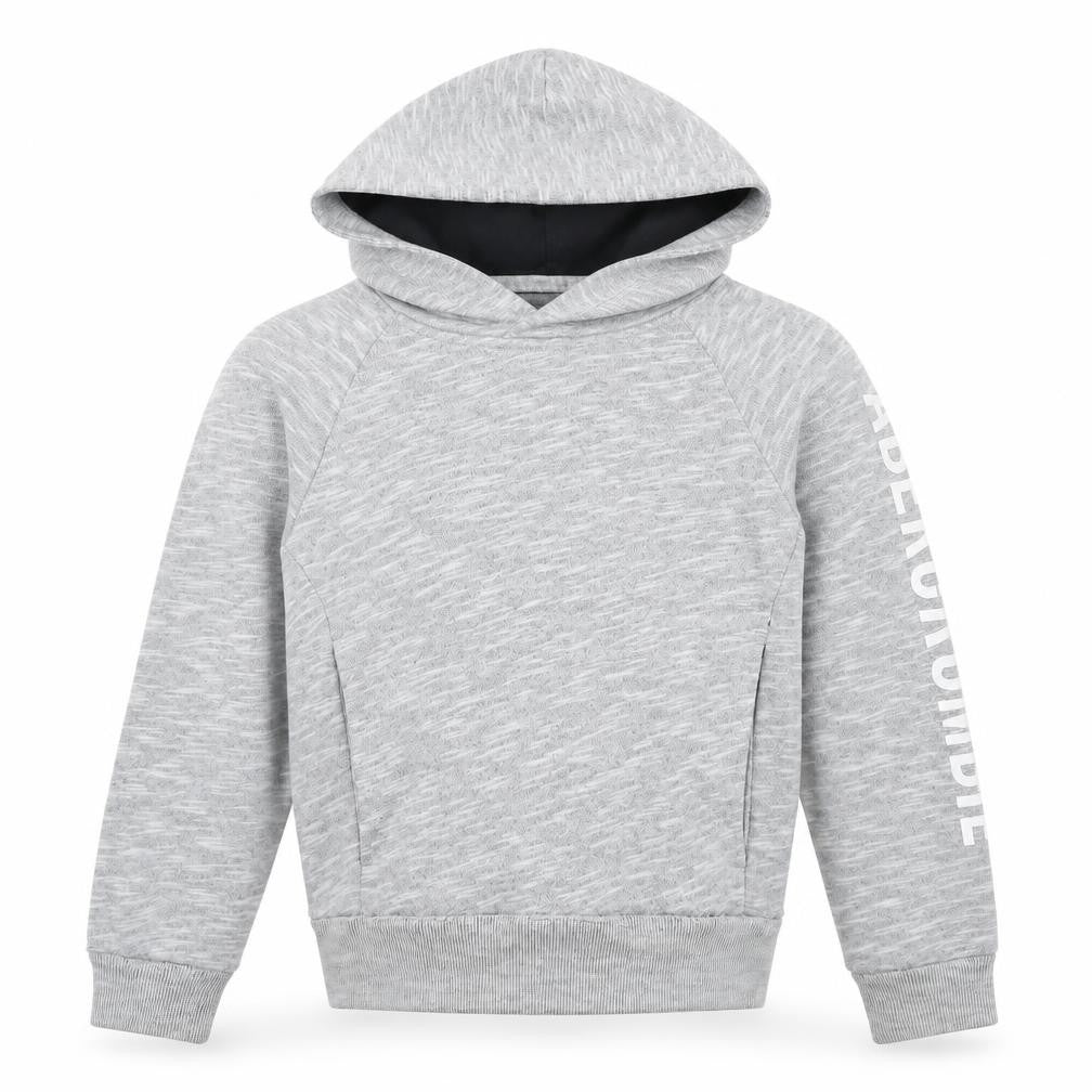 Abercrombie Kids Grey Pullover Hoodie for Boys 7-8 Years