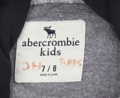 Abercrombie Kids Grey Pullover Hoodie for Boys 7-8 Years