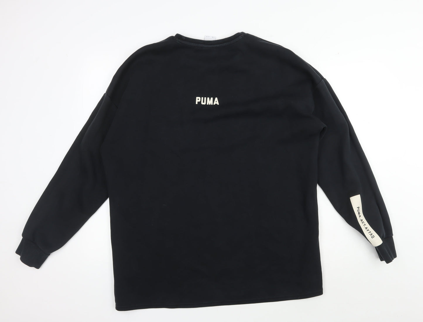 Mens UK Size M PUMA Black Pullover Sweatshirt