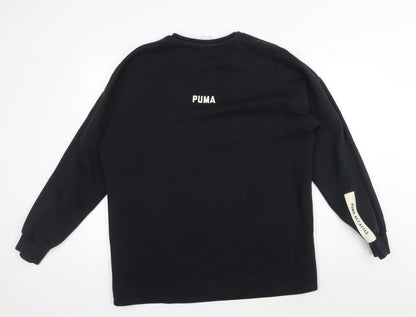 Mens UK Size M PUMA Black Pullover Sweatshirt