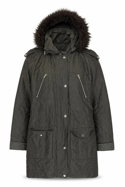 Marks & Spencer Women's Green Parka - Size 12