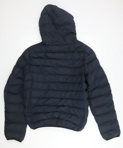 Mens UK Size XL Brave Soul Blue Puffer Jacket