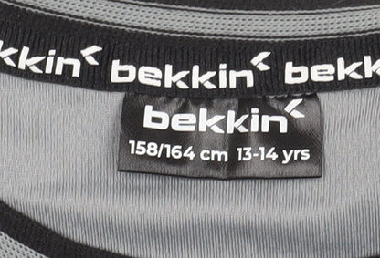 Bekkin Boys Grey T-Shirt 13-14 Years Jersey Crew Neck