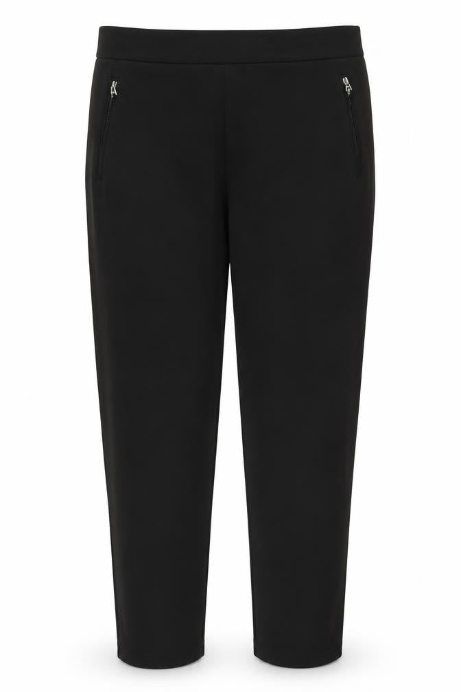 Womens UK Size L BASSINI Slim Fit Jegging Black Trousers