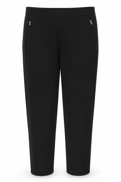 Womens UK Size L BASSINI Slim Fit Jegging Black Trousers
