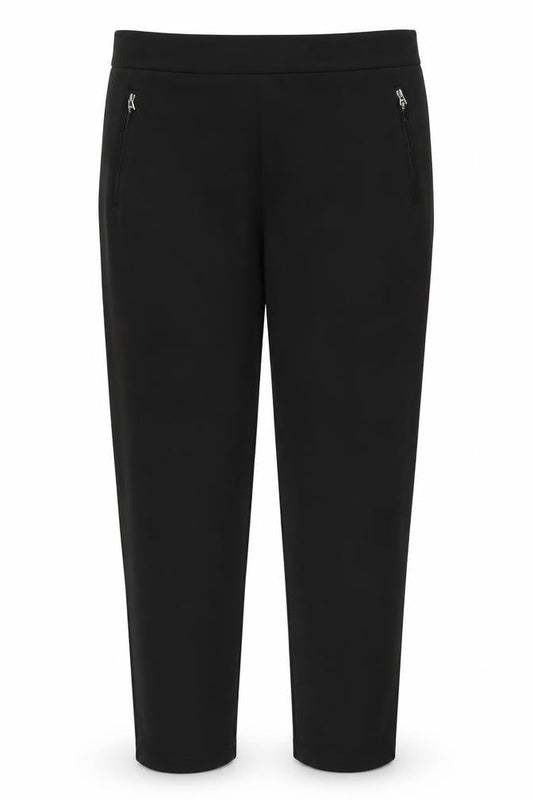 Womens UK Size L BASSINI Slim Fit Jegging Black Trousers