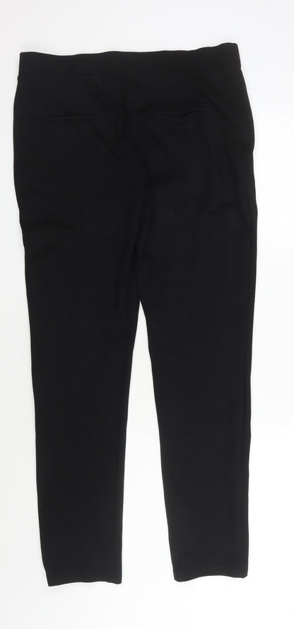 Womens UK Size L BASSINI Slim Fit Jegging Black Trousers