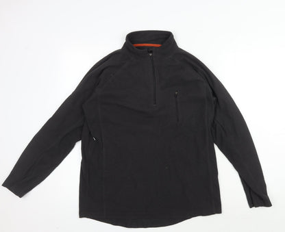 Mens UK Size S Peter Storm Black 1/2 Zip Sweatshirt