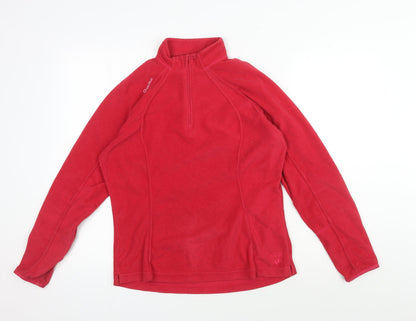 Decathlon Women's Red Fleece Pullover Sweatshirt Size 12