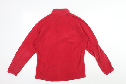 Decathlon Women's Red Fleece Pullover Sweatshirt Size 12