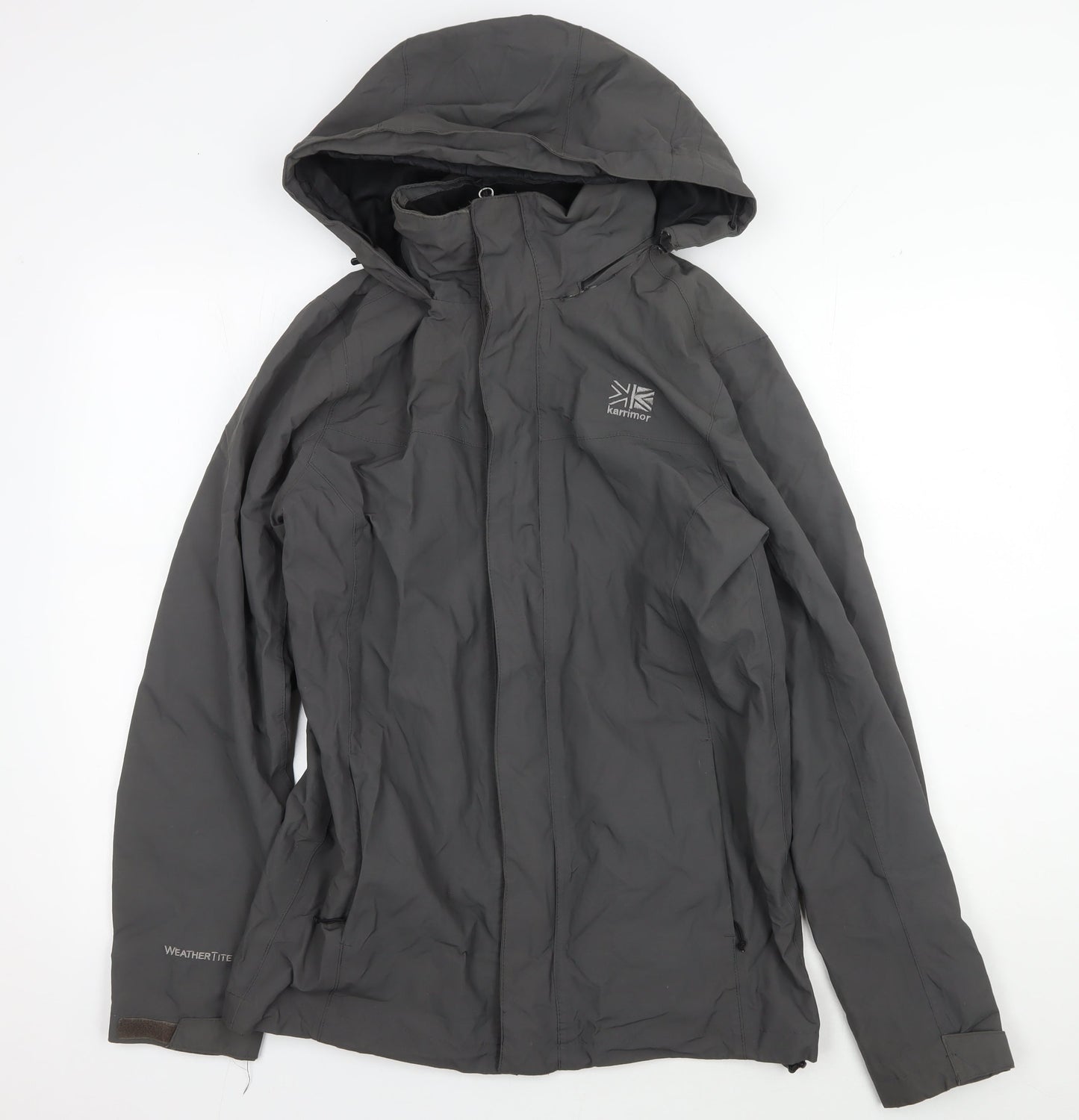 Mens UK Size S Karrimor Grey Windbreaker Coat