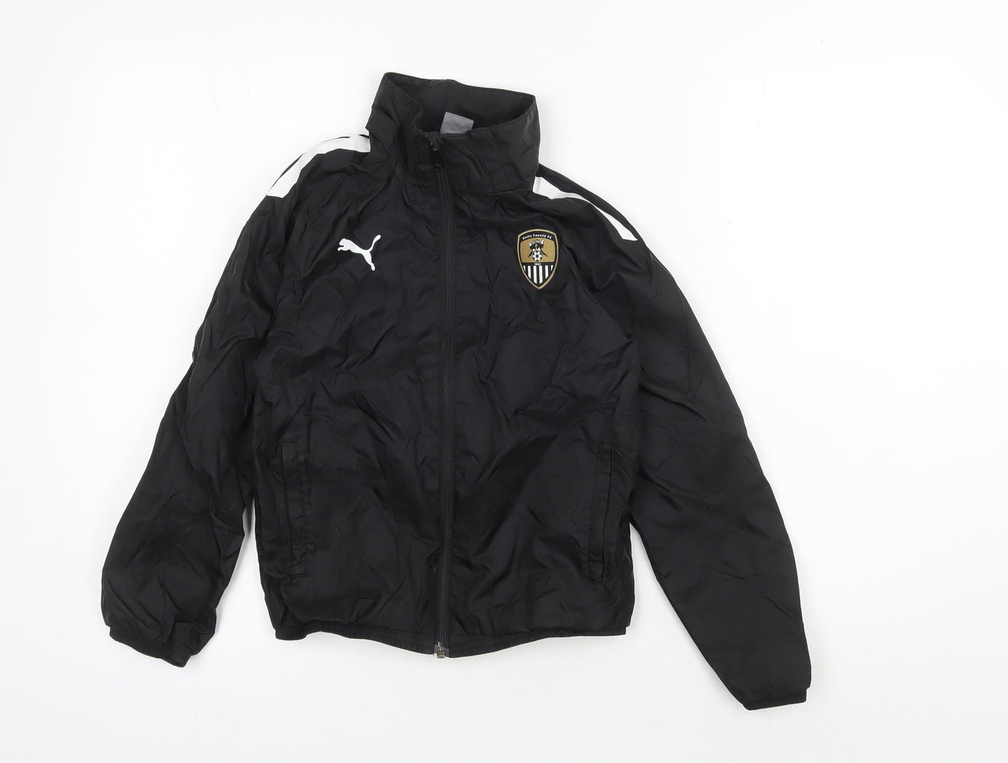 Puma Boys Black Track Jacket 9-10 Years Sportswear