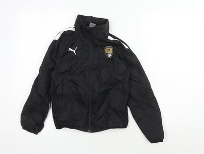 Puma Boys Black Track Jacket 9-10 Years Sportswear