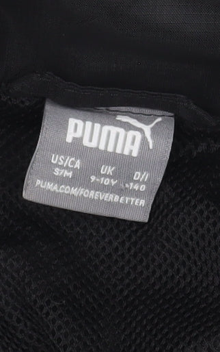 Puma Boys Black Track Jacket 9-10 Years Sportswear