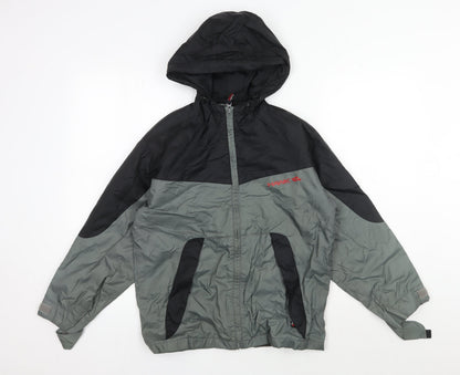Hawk Unisex Adults Black Grey XS Windbreaker Jacket