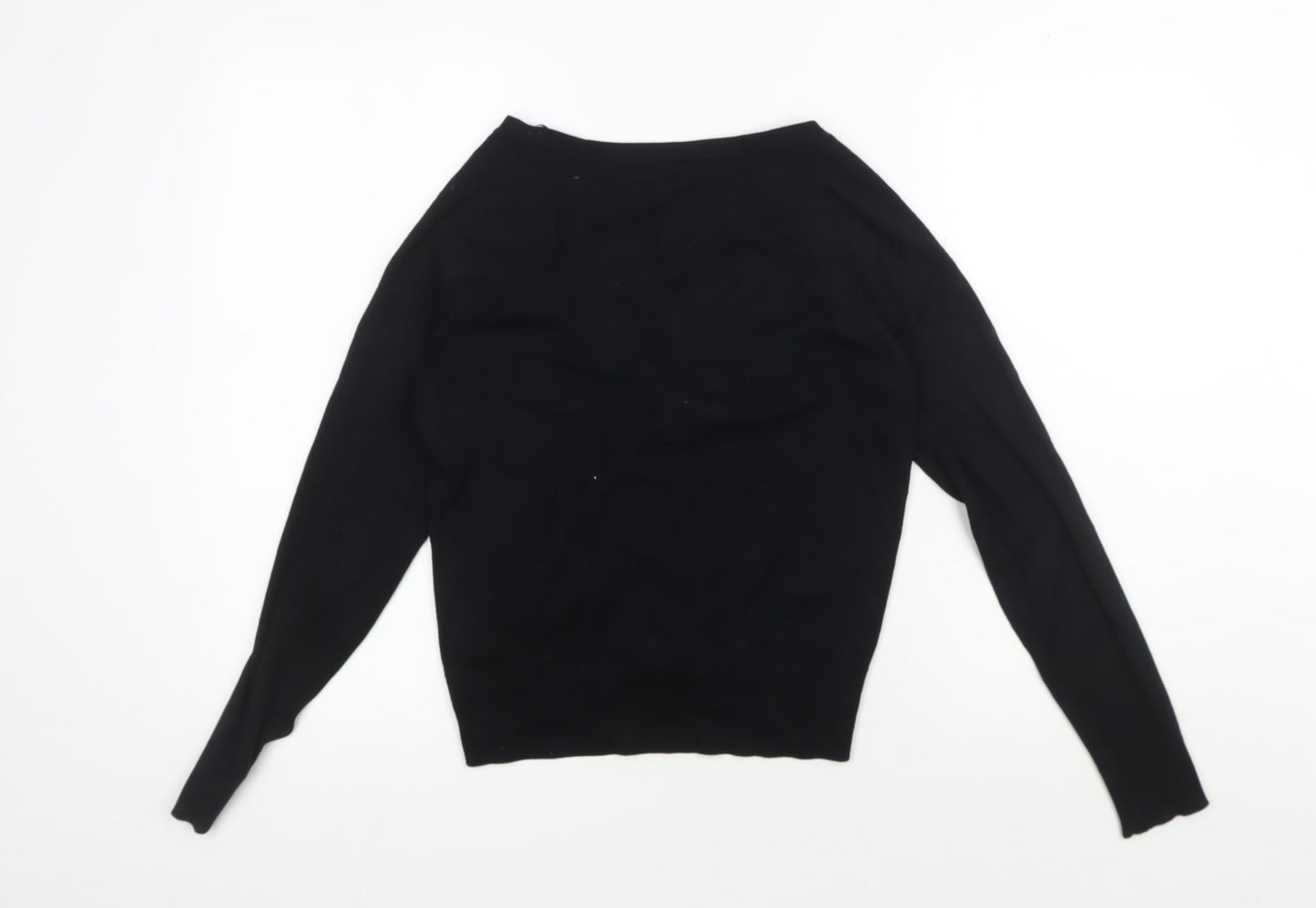 Womens UK Size 10 New Look Black Cardigan Jumper