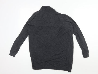 Mango Women's Grey Cardigan, Size S, Long Sleeve