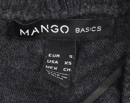 Mango Women's Grey Cardigan, Size S, Long Sleeve