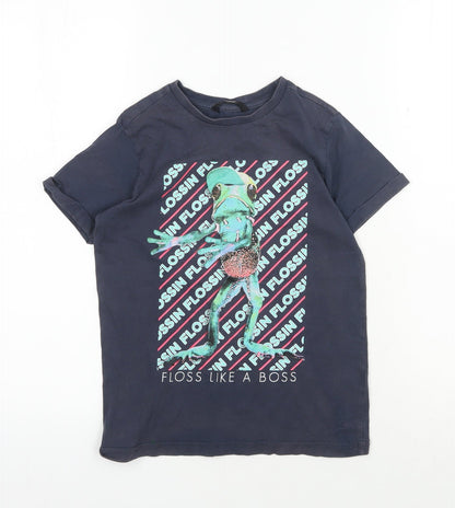 George Boys Blue Graphic T-Shirt, Size 7-8 Years, Funny Design