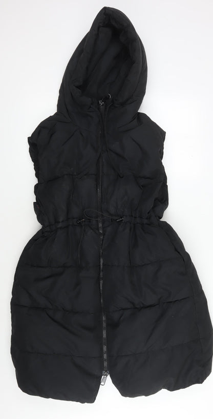 Womens UK Size M H&M Black Puffer Jacket