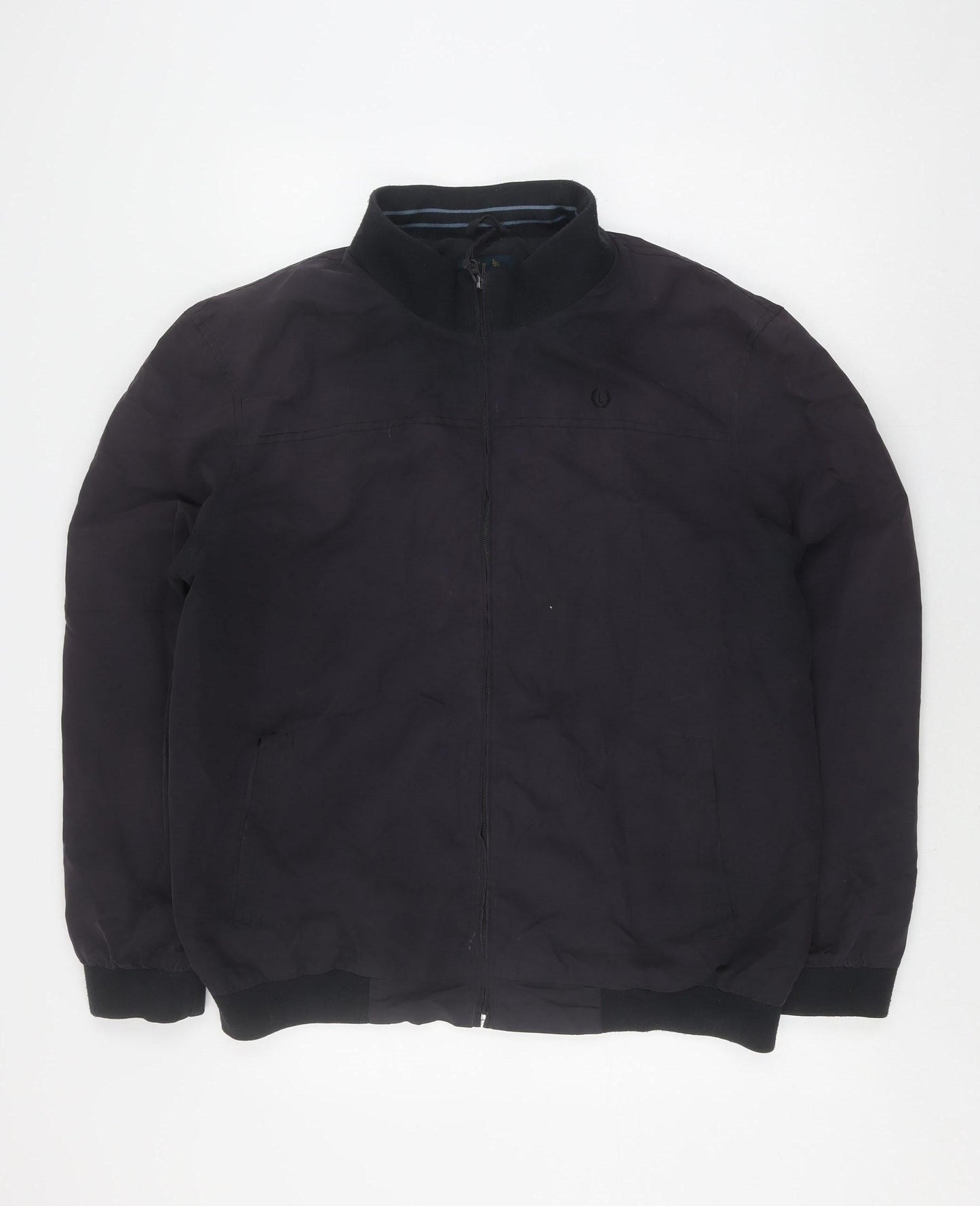 Mens UK Size L Lincoln Black Bomber Jacket