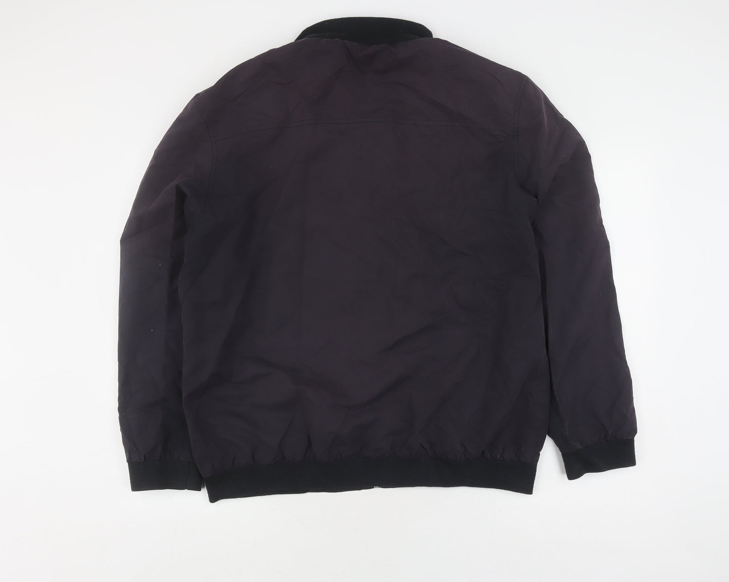 Mens UK Size L Lincoln Black Bomber Jacket