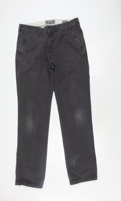 FatFace Men's Black 32L Chino Trousers