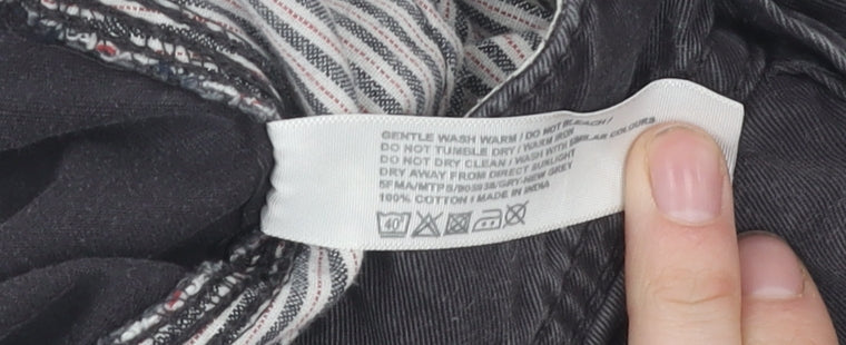 FatFace Men's Black 32L Chino Trousers