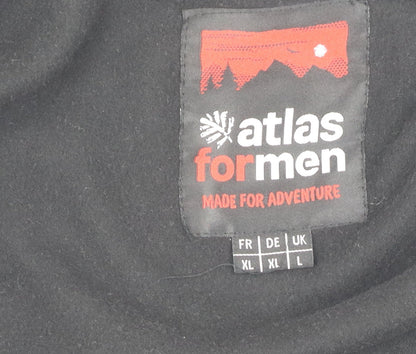 Atlas for Men Black Men's Fleece Jacket L Outdoor