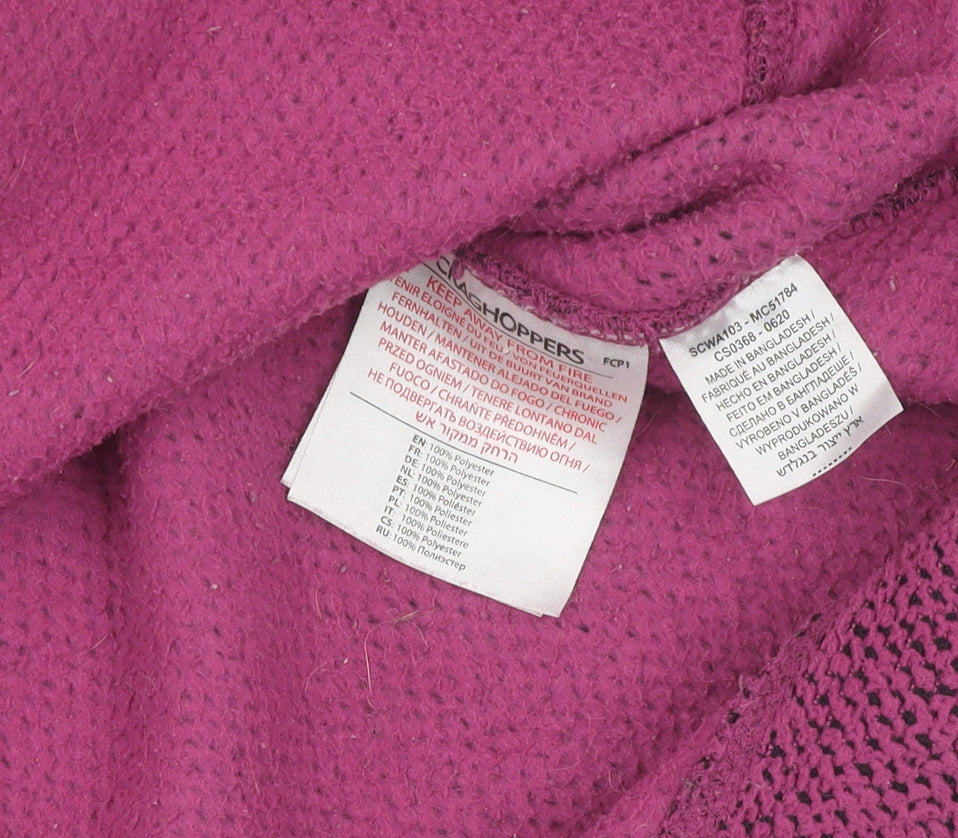 Craghoppers Women's Purple Full Zip Sweatshirt Size 14