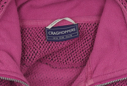 Craghoppers Women's Purple Full Zip Sweatshirt Size 14
