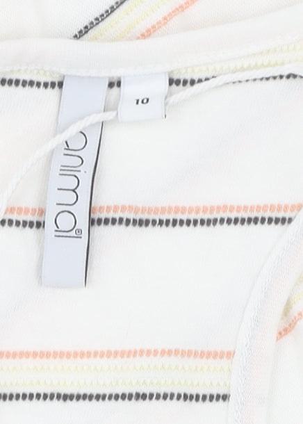 Animal Women's Multicoloured Striped Tank Top Size 10