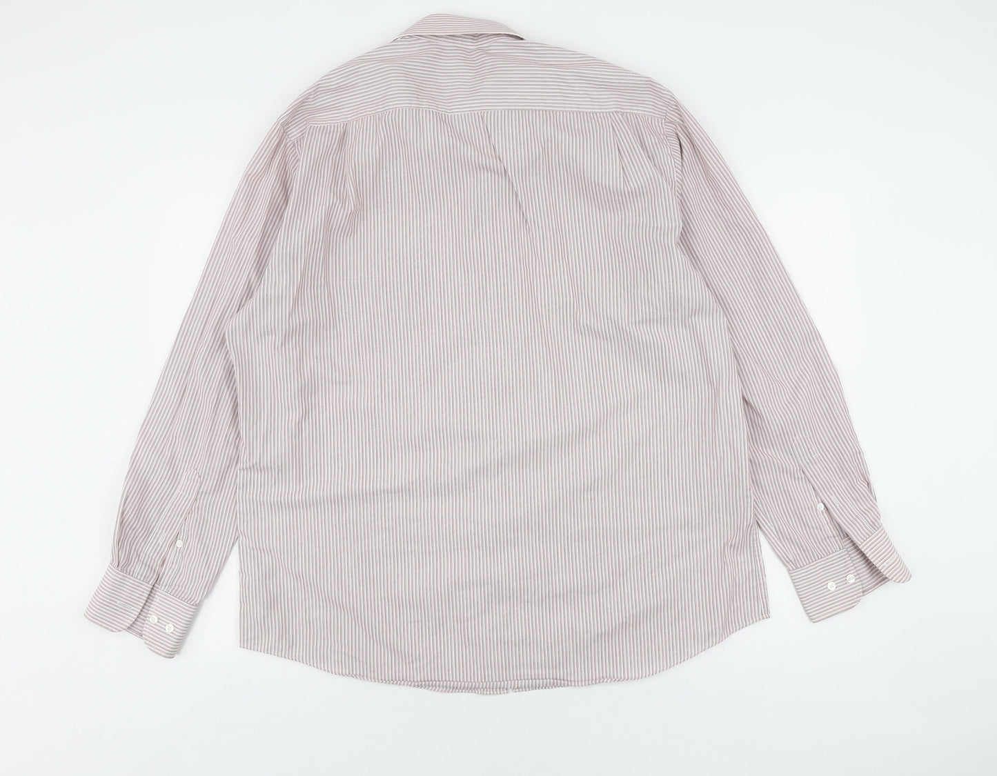 Thomas Nash Men's Multicoloured Striped Shirt, Size 16.5