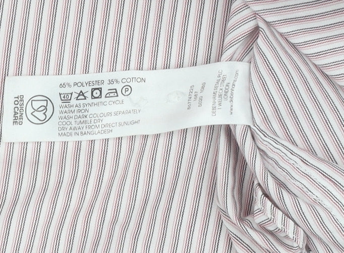 Thomas Nash Men's Multicoloured Striped Shirt, Size 16.5