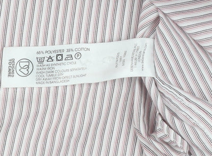 Thomas Nash Men's Multicoloured Striped Shirt, Size 16.5