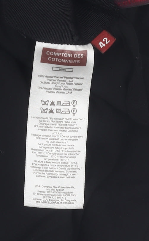 Comptoir des Cotonniers Black Women's Pencil Skirt Size 14