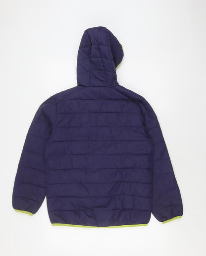 Freedom Trail Boys Blue Hooded Puffer Jacket 11-12Y