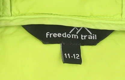 Freedom Trail Boys Blue Hooded Puffer Jacket 11-12Y