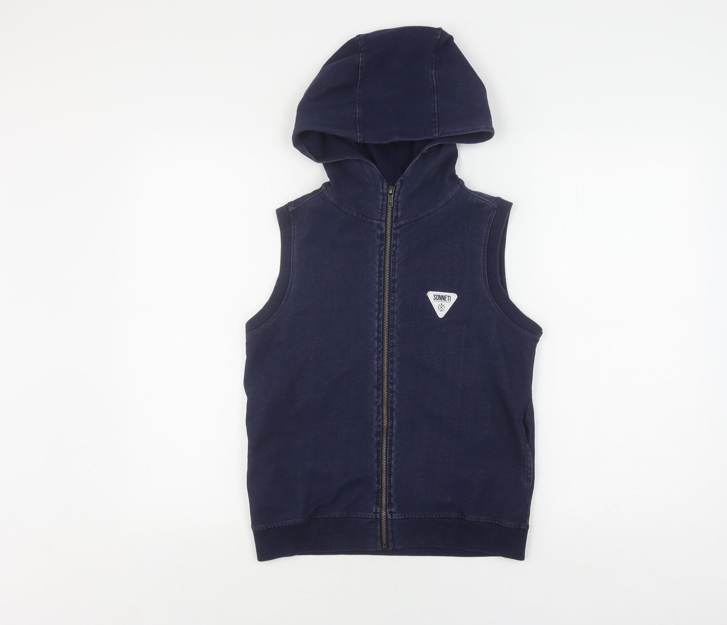 Sonneti Boys Navy Sleeveless Hooded Jacket 10-12 Years