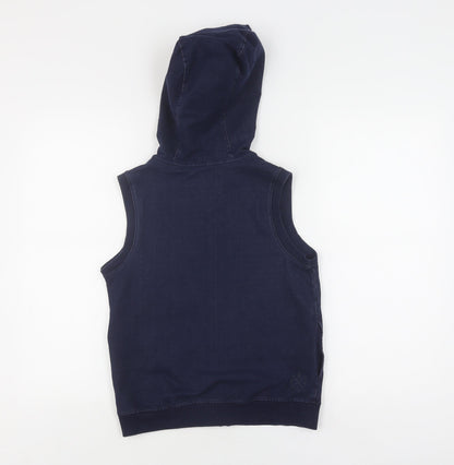 Sonneti Boys Navy Sleeveless Hooded Jacket 10-12 Years