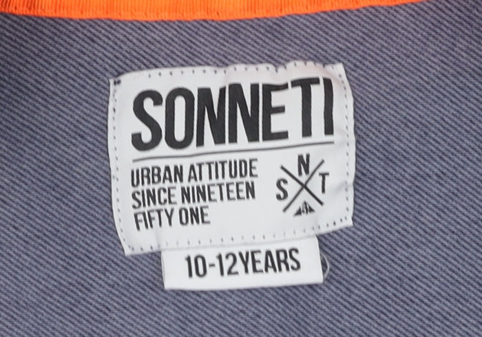 Sonneti Boys Navy Sleeveless Hooded Jacket 10-12 Years