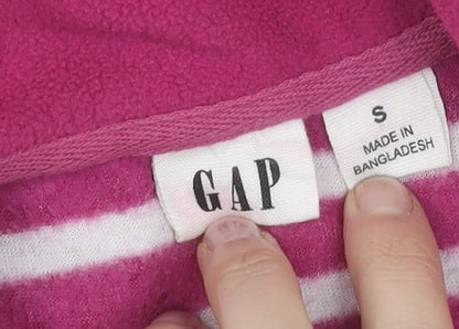 GAP Women's Pink Striped Sweatshirt Long Sleeve S