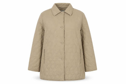 Eastex Women's Beige Quilted Coat - Size 18, Casual