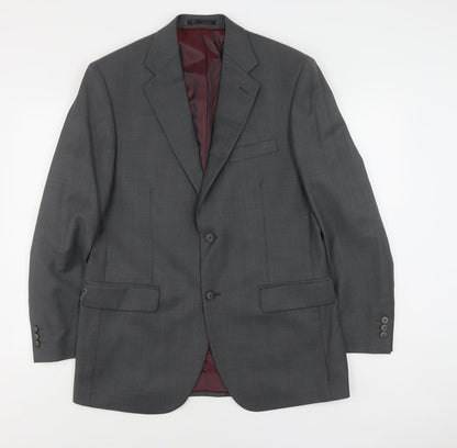 hasp Black Label Men's Grey Blazer 40R Classic Fit Jacket