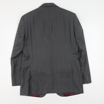 hasp Black Label Men's Grey Blazer 40R Classic Fit Jacket