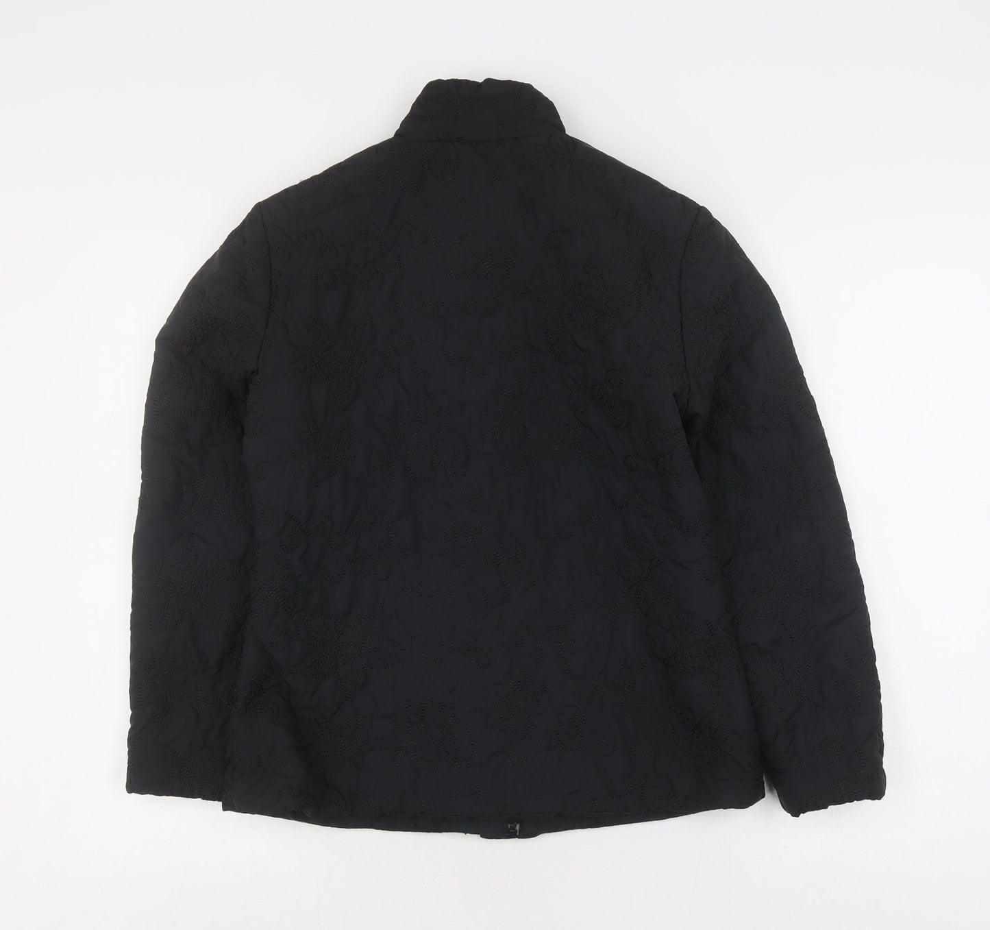 Womens UK Size S Per Una Black Quilted Coat