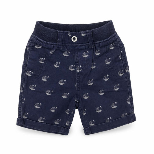 M&Co Unisex Toddler Blue Cotton Shorts 18-24 Months Nautical