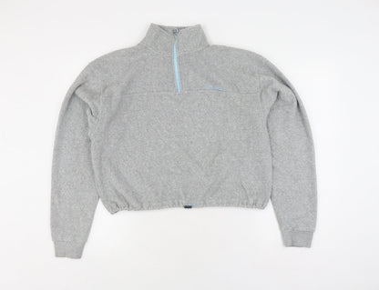 Urban Unisex Grey Fleece Sweatshirt M Zip Casual
